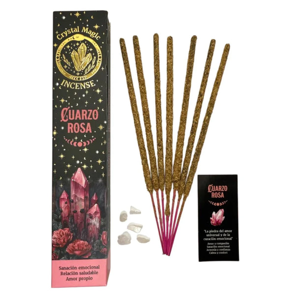 Crystal Magic Rose Quartz Tribal Soul Incense Sticks