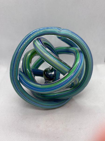 Endless Knot Blue,Green & Gold