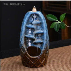 Backflow Incense Burner Two Toned Waterfall