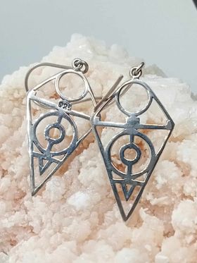 Male Symbol Geo earrings