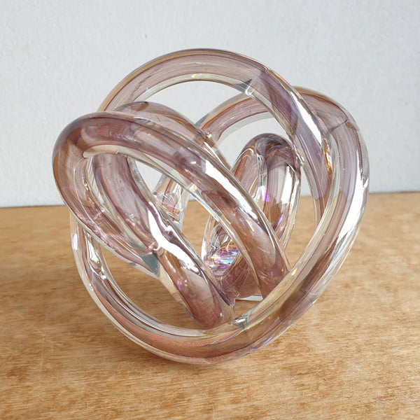 Endless Knot Mirror Metallic Pink
