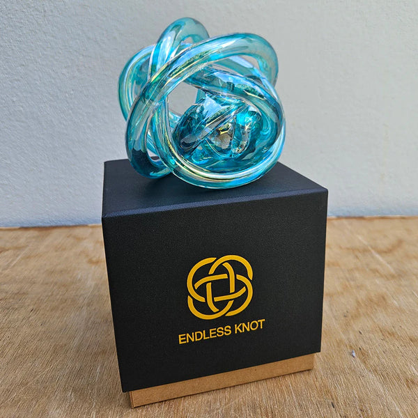 Endless Knot Metallic Blue