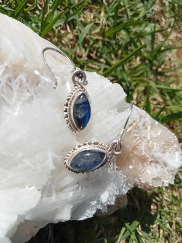 Blue Moonstone Earrings