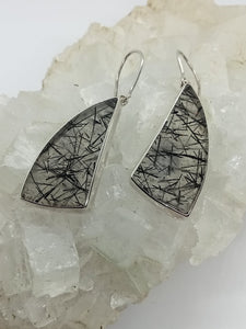 Tourmalinated Quartz Earrings