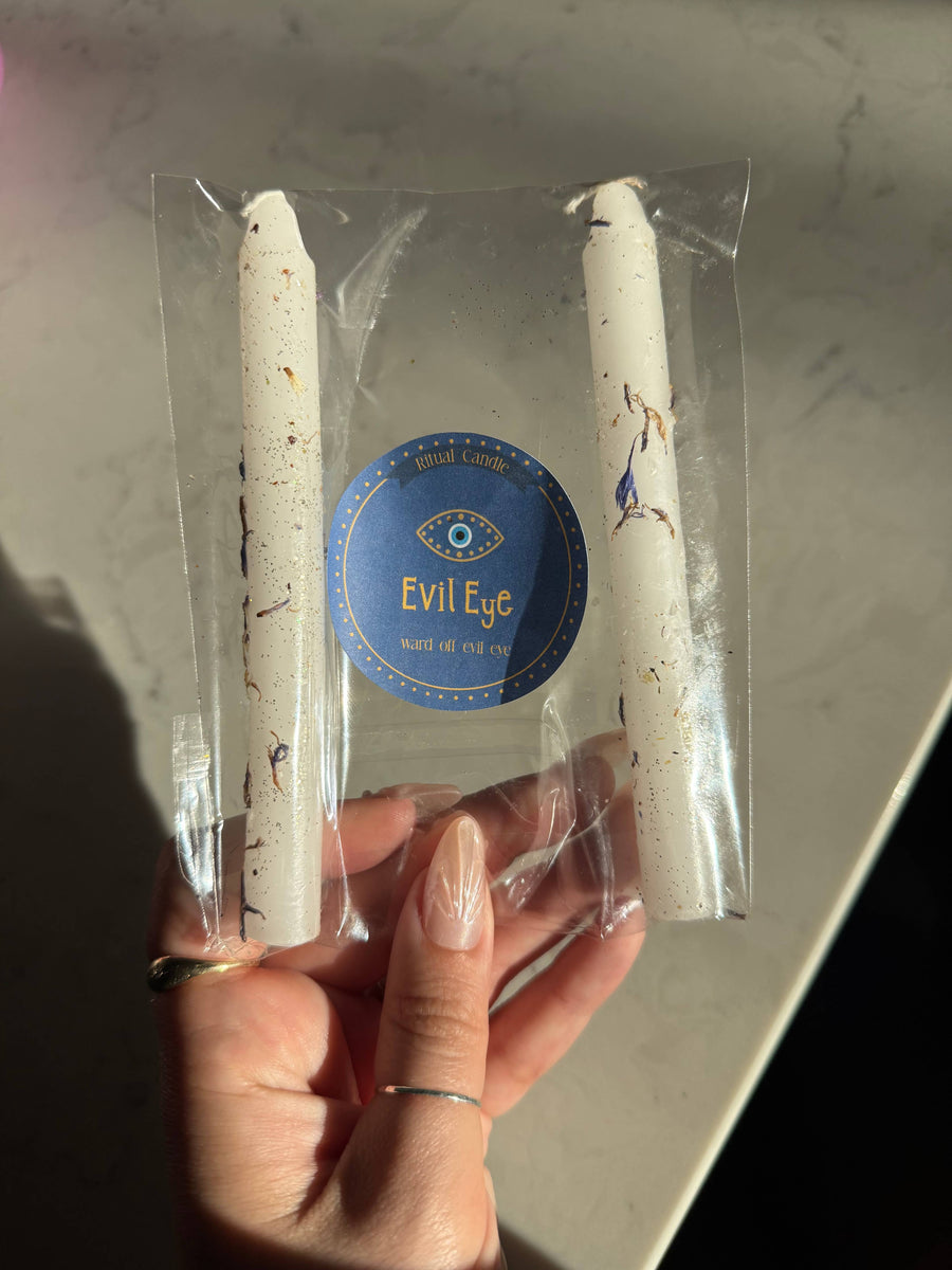 Evil Eye Ritual Candle - Protection & Spiritual Shield – Boodi Bunbury