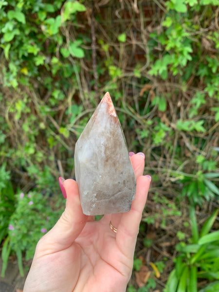 Tourmaline in Pink Feldspar