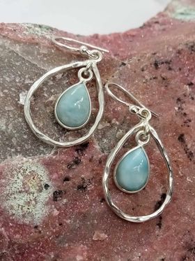 Larimar Earrings
