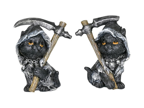WITCH CAT GRIM REAPER IN ROBE