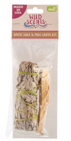 White Sage & Palo Santo Smudging Kit