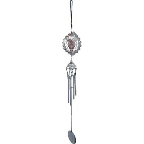 Owl & Mandala Design Wind Chime