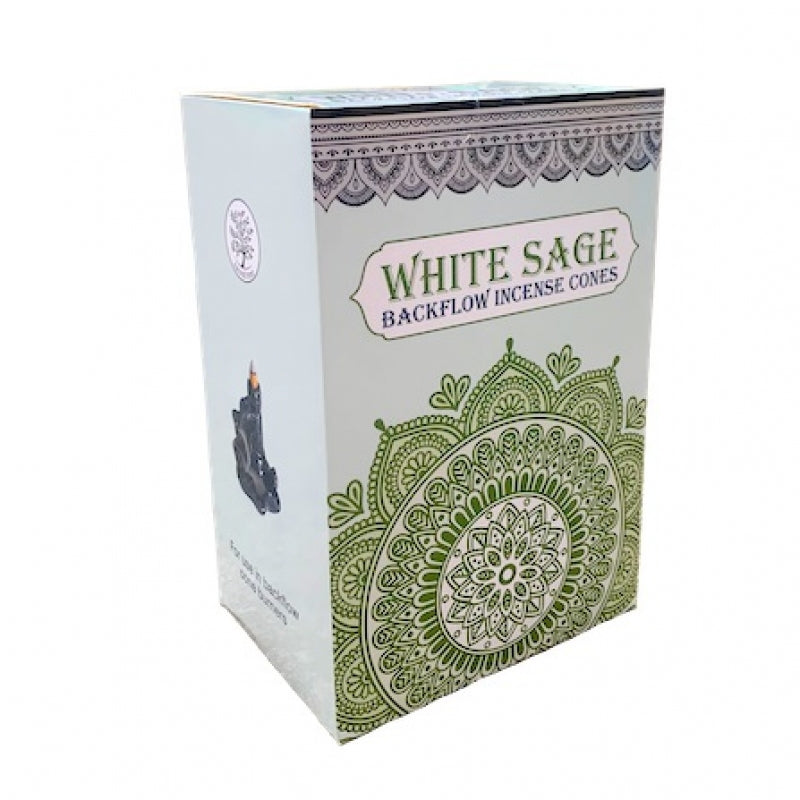 White Sage Premium Backflow Incense Cones