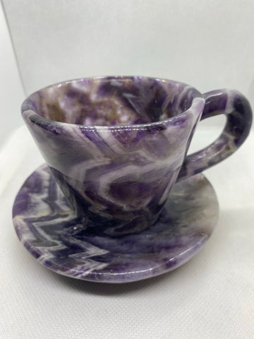 Chevron Amethyst Tea Cup #4