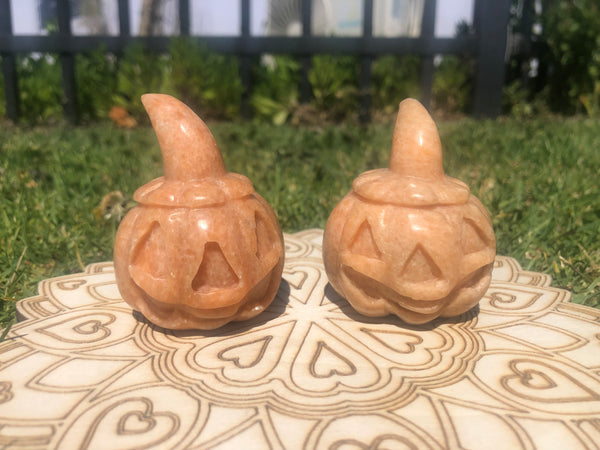 Crystal carved pumpkins