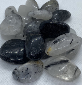 Tourmalinated Quartz Tumbled