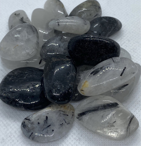 Tourmalinated Quartz Tumbled