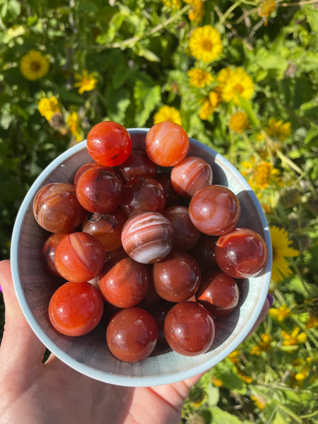 Red Carnelian Sphere Sml