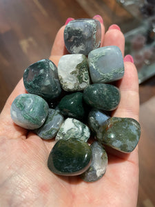 Moss Agate tumble