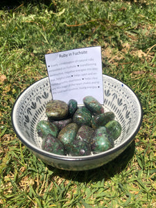 Ruby in Fuchsite tumbles
