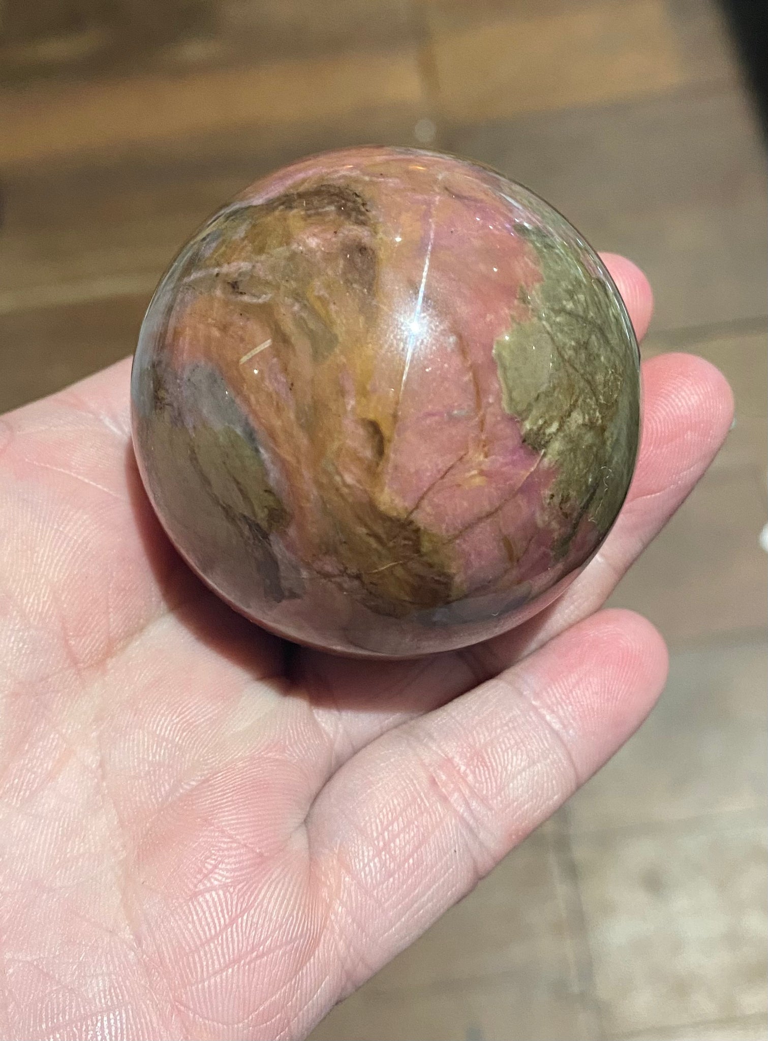 Rhodonite Sphere