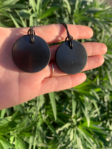 Shungite Disc Necklace