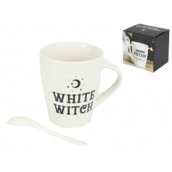 White Witch Mug & Spoon Set