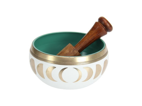 White Eclipse Moon Singing Bowl
