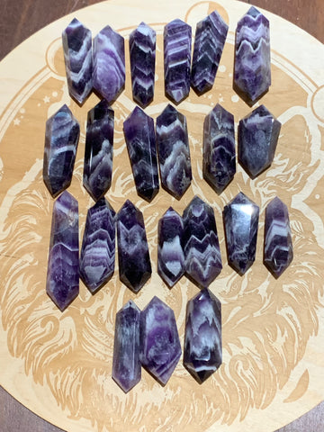 Chevron Amethyst Double Terminated