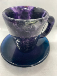 Rainbow Fluorite Tea Cup #20