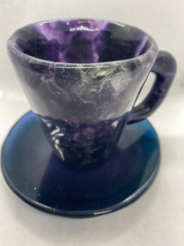 Rainbow Fluorite Tea Cup #20