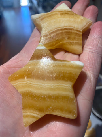 Orange Calcite Stars