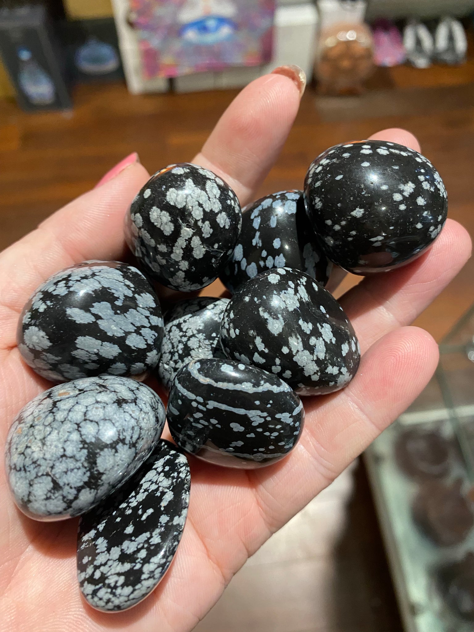 Snowflake Obsidian Tumbled large