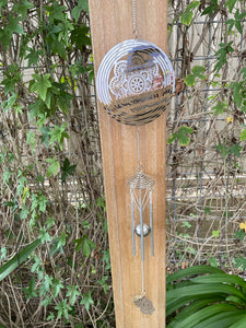 METAL MANDALA SPINNER WIND CHIME