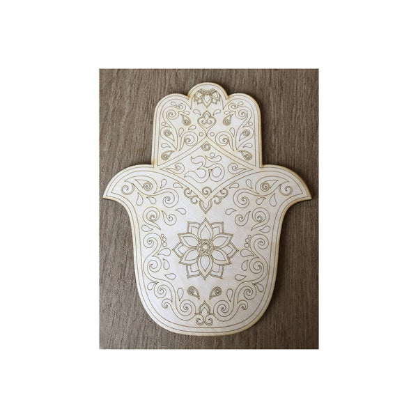 Hamsa Crystal Grid 12inch