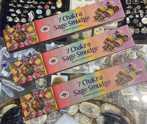7 chakra sage smudge incense