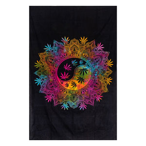 Ying Yang Hemp Tie Dye Tapestry