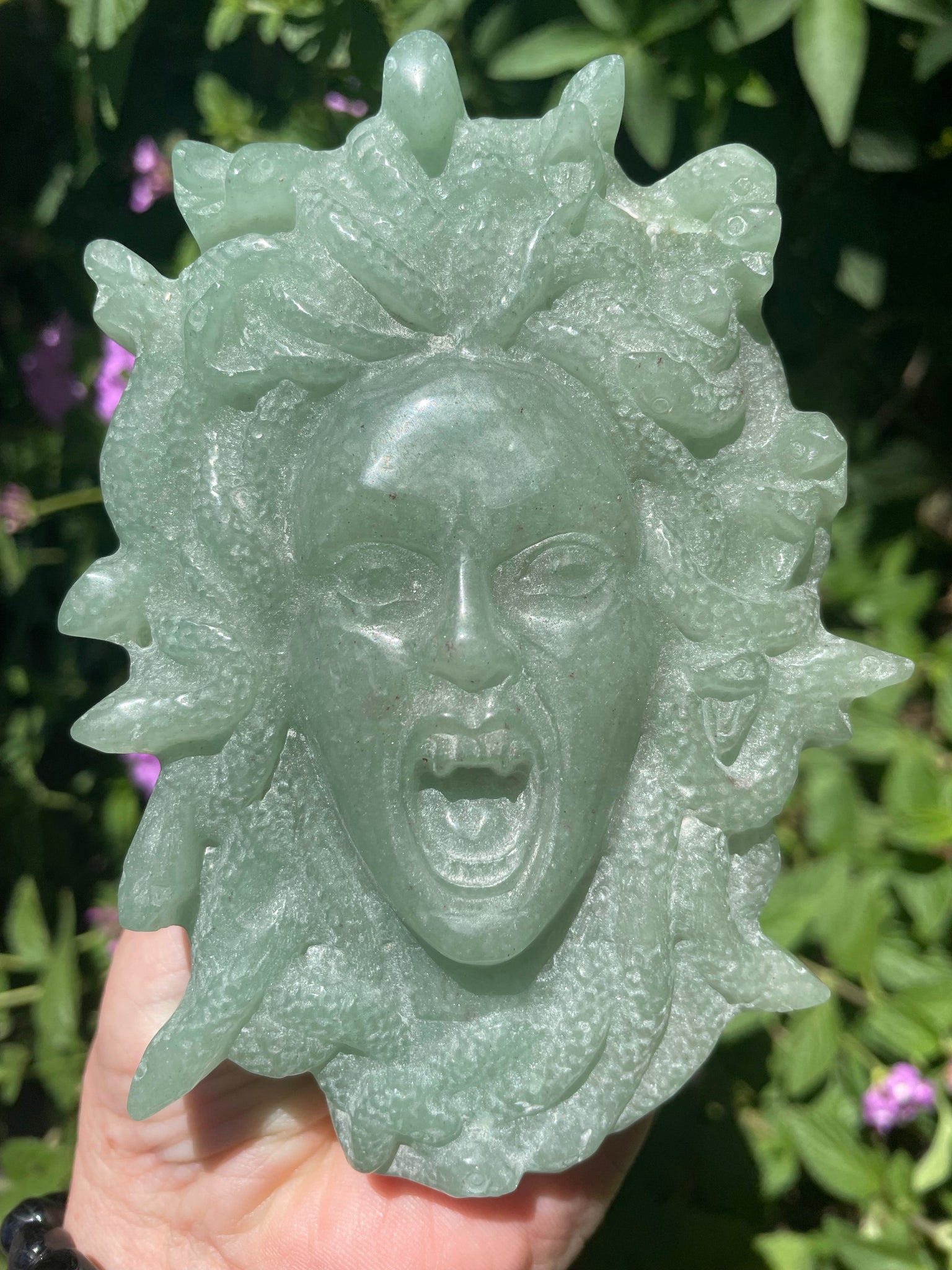 Medusa Crystal Carvings