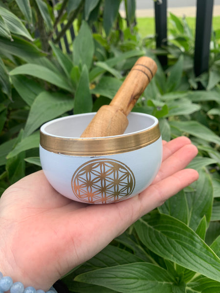 Mini Singing Bowl - White