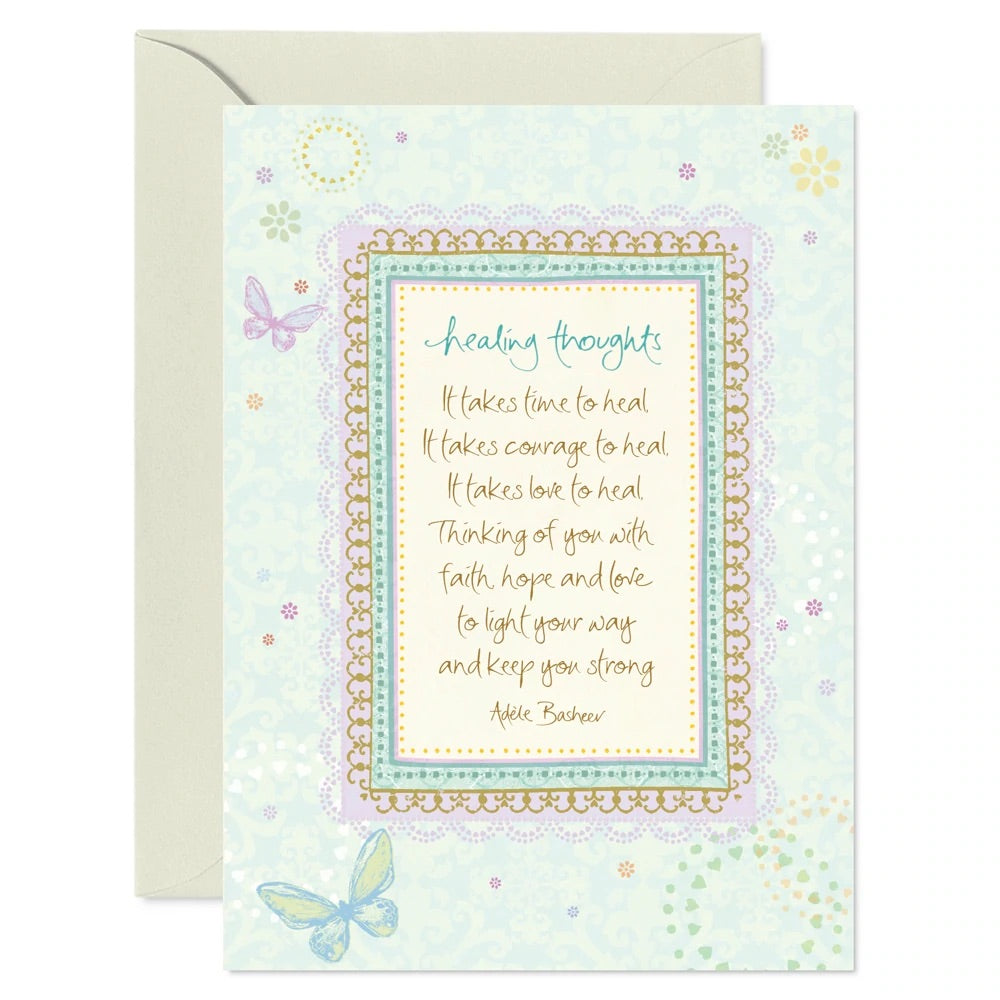 Healing Thoughts Greeting Card