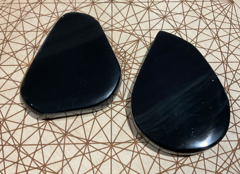 Rainbow obsidian slices