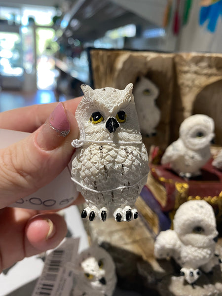 White owl figurine