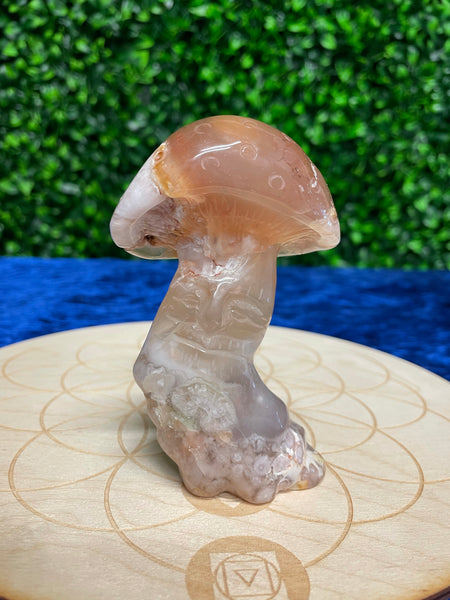 Crystal Mushroom Carvings
