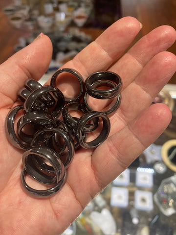 Hematite Rings