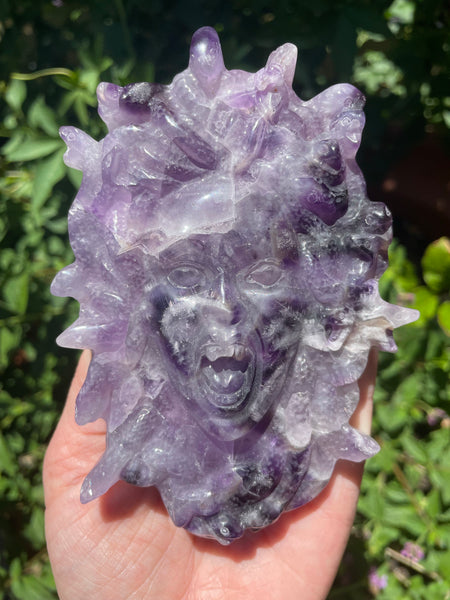 Medusa Crystal Carvings