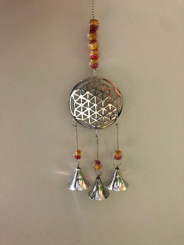 Flower of life wind chime