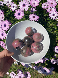 Rhodonite sphere