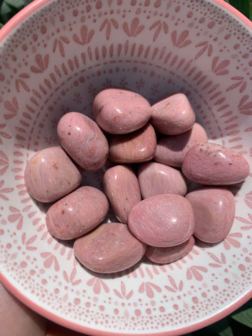 Pink Petrified Wood Tumbled