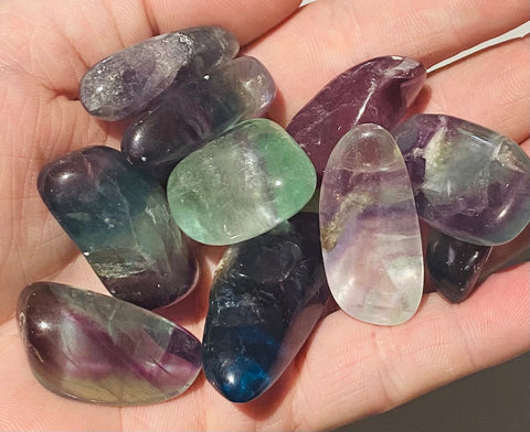 Rainbow Fluorite Tumbled