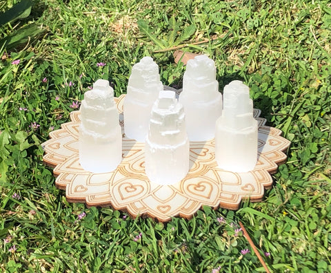 5-6cm Selenite Tower