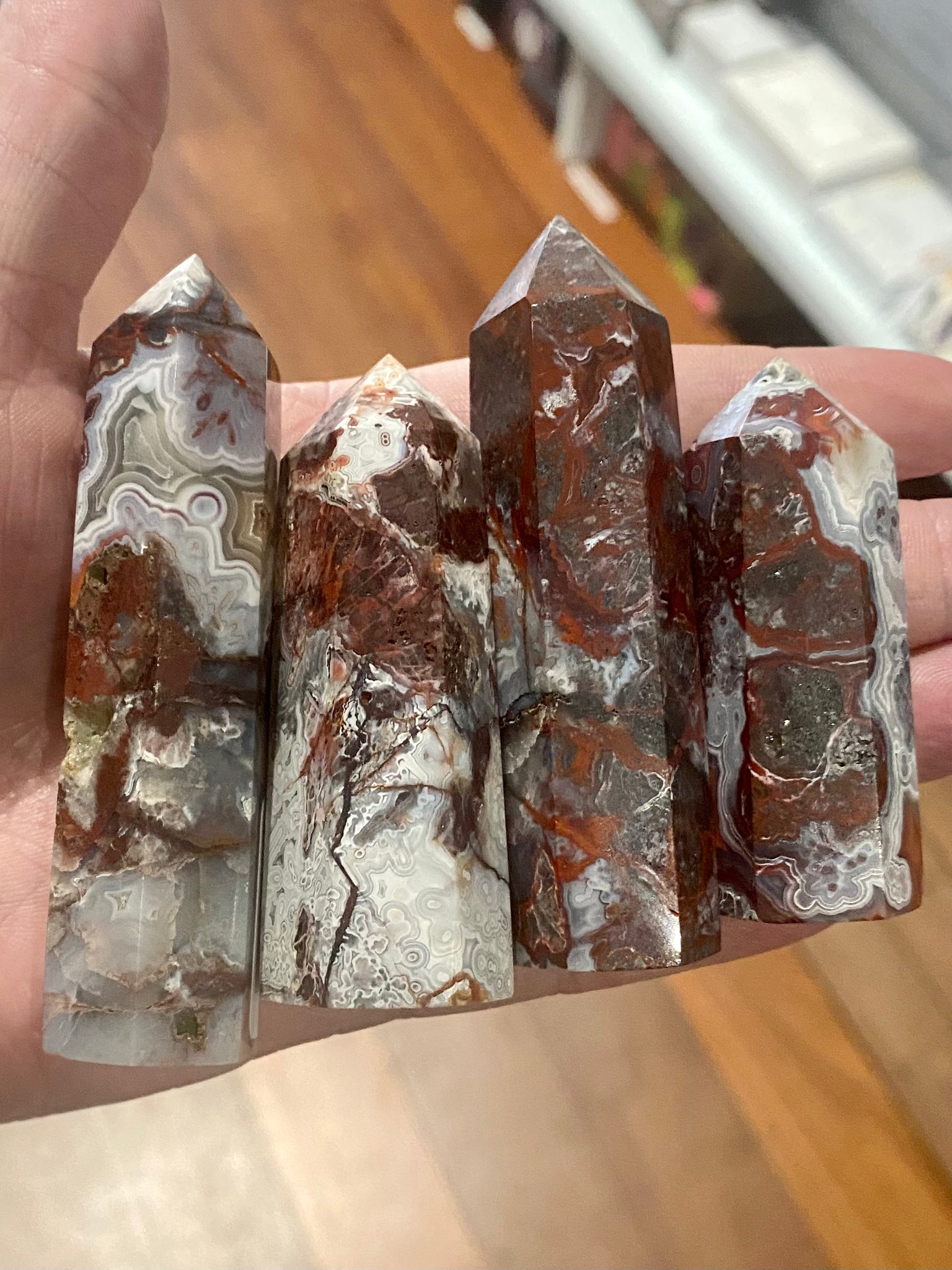 Crazy Lace Agate Tower