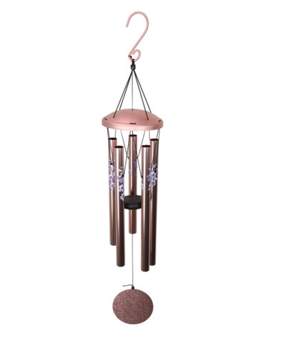Tuned rose gold wind chime